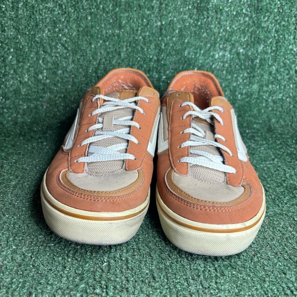 Vans Geoff Rowley 66/99 Skateboarding Low Top Sneaker Burnt Orange Mens Size 10